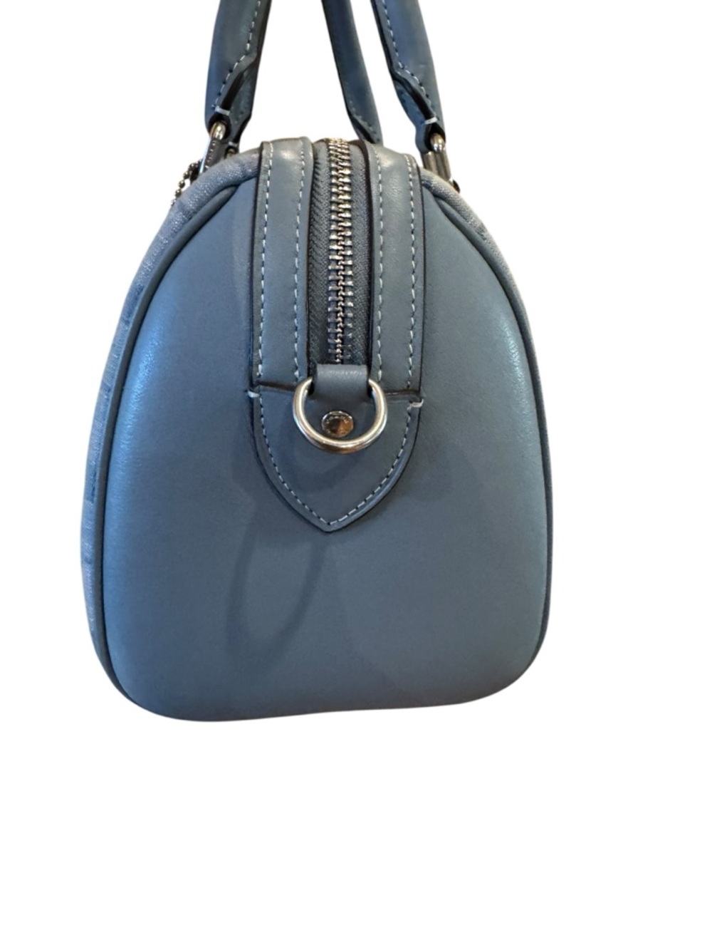 Coach - 2023 Rowan Satchel - Signature Chambray - BEAUTIFUL No Call Outs - Picture 5 of 11